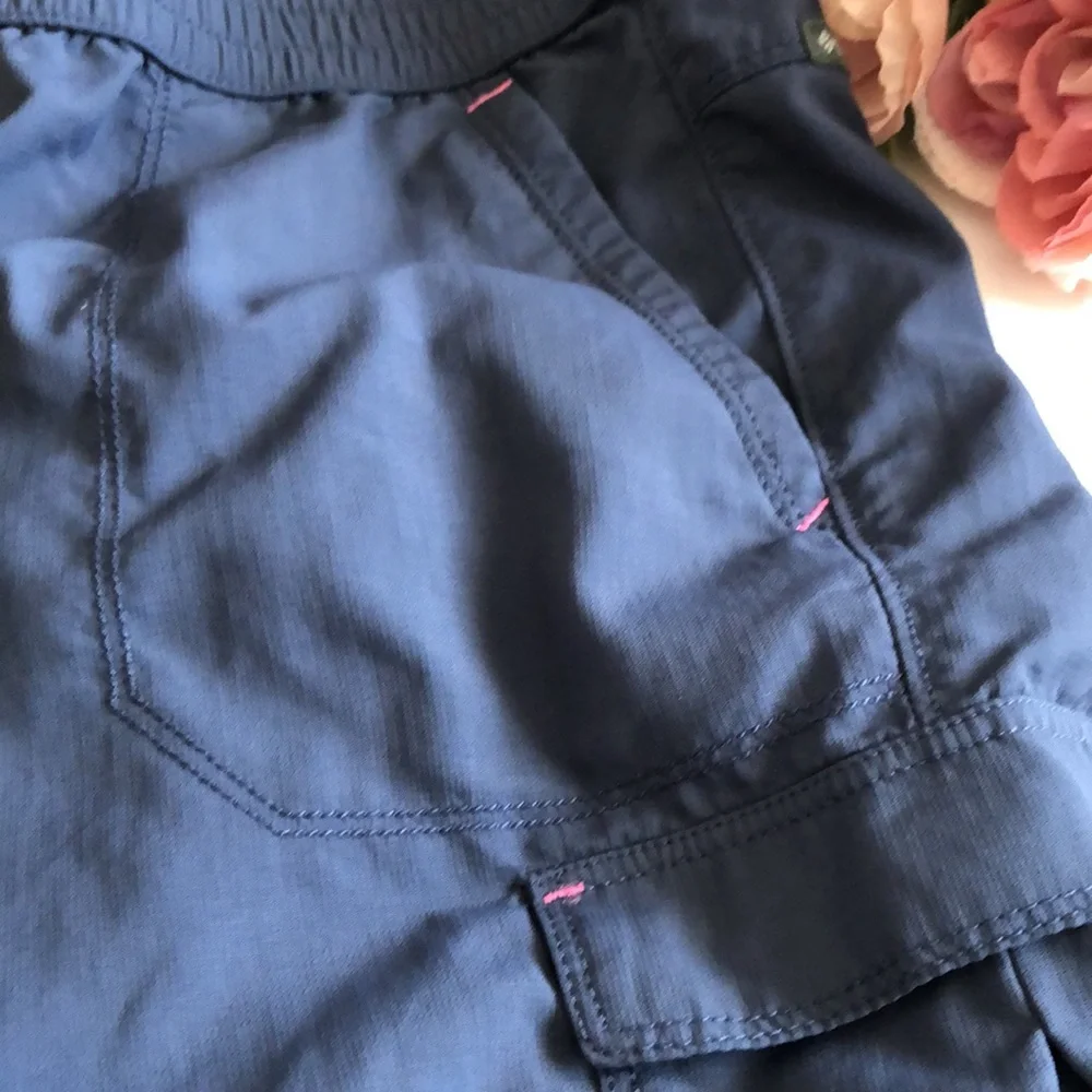 Girls Columbia Shorts SIZE XL Navy Blue Columbia Girls Shorts XL Pink Accents